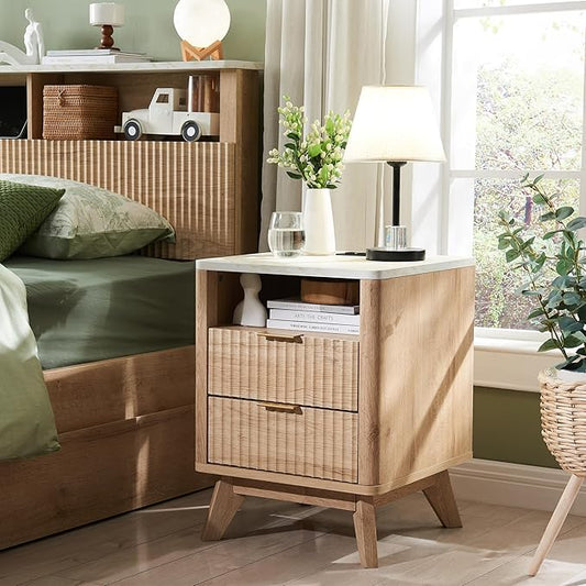 T4TREAM Fluted Nightstand